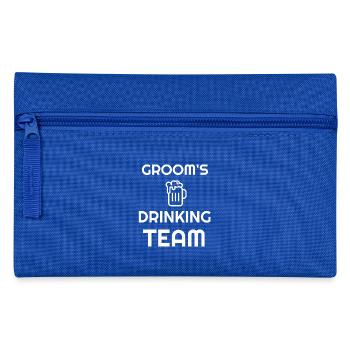 Équipe Groom Groom I mariage T-shirt de fête JGA - Trousse - bleu royal - Devant