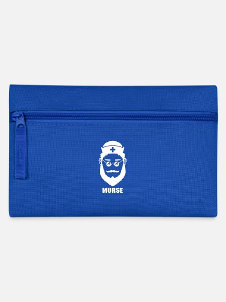 Krankenpfleger - "Male Nurse = MURSE" - Geschenk - Federtasche - Royalblau
