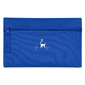 Lemur - Lemurs - Lemurs T-Shirt - Battement de coeur - Trousse - bleu royal - Devant