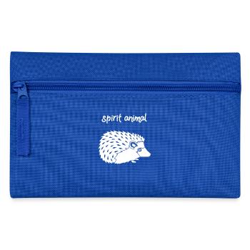 Igel - Igelliebhaber - Igelfan - Spirit Animal - Federtasche - Royalblau - Vorne