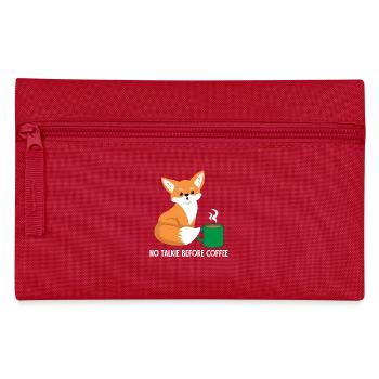 Fuchs - Füchsin - Fuchsliebhaber - Kaffee - Federtasche - Rot - Vorne