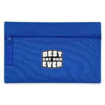 Best cat dad ever cat cat daddy gift meow - Pencil Case - royal blue - Front