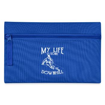 Downhill - Pencil Case - royal blue - Front