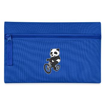 T-shirt de vélo d'équitation de panda Funny Sichuan Bear - Trousse - bleu royal - Devant