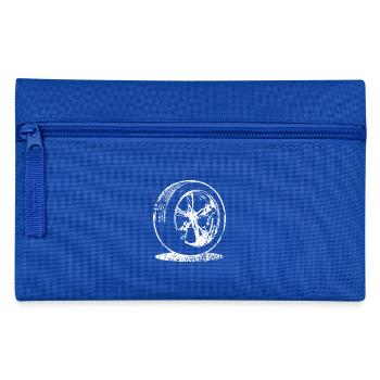 Auto Reifen Felge Car Liebhaber Geschenk - Federtasche - Royalblau - Vorne