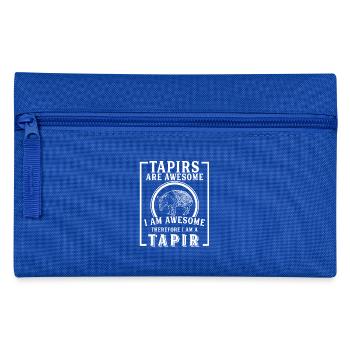 Tapirs Are Awesome I Am Awesome Funny Malayan - Pencil Case - royal blue - Front