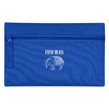 Tapir Nerd T-Shirt Cool Malayan Tapir Animal Geek - Pencil Case - royal blue - Front