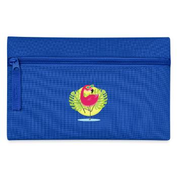 Cool Flamingo - Federtasche - Royalblau - Vorne