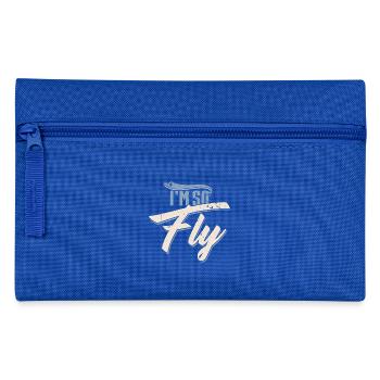 Airplane pilot vacation flying pilot - Pencil Case - royal blue - Front