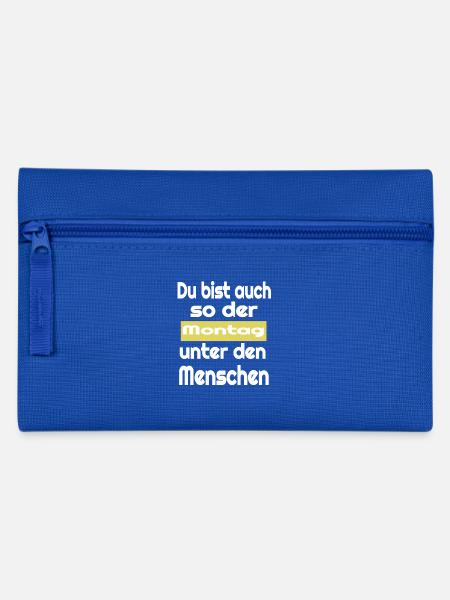 ich hasse Montag Ich hasse Menschen - Federtasche - Royalblau