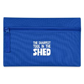 Das schärfste Werkzeug im Schuppen - Federtasche - Royalblau - Vorne