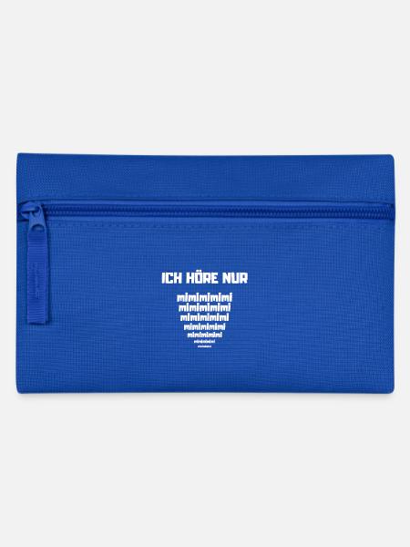ICH HÖRE NUR mimimi! Lustiger Spruch Geschenkidee - Federtasche - Royalblau