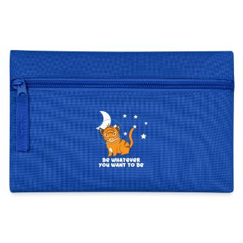 Tiger - Tiger Fan - Tiger Lover - Be Yourself - Pencil Case - royal blue - Front