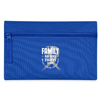 In This Family No One Fights Alone Brain Cancer Sh - Federtasche - Royalblau - Vorne
