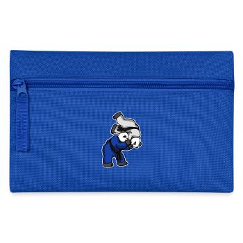 Panda Hüftwurf - BJJ JiuJitsu MMA Shirt - Federtasche - Royalblau - Vorne