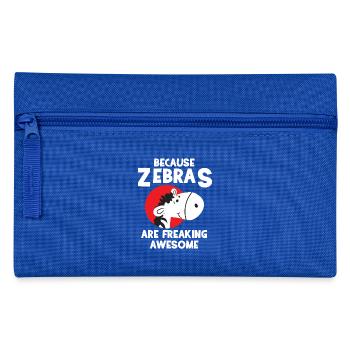 Zebra - Zèbres - Zebrafan - Cadeau - Génial - Trousse - bleu royal - Devant