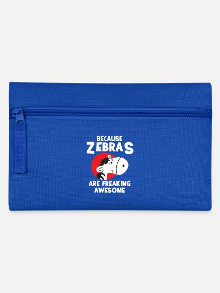 Zebra - Zebras - Zebrafan - Geschenk - Awesome - Federtasche - Royalblau