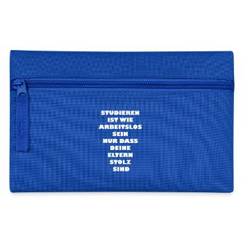 Funny student saying - Pencil Case - royal blue - Front