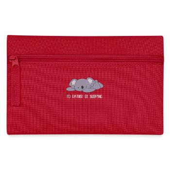 Koala - Koalas - Koala T-Shirt - Schlafen - Federtasche - Rot - Vorne