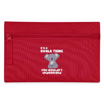 Koala - Koalas - Koala T-Shirt - Geschenk - Federtasche - Rot - Vorne