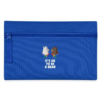 Its Ok To Be A Bear Gay Cultur Bear Shirts Gift - Pencil Case - royal blue - Front