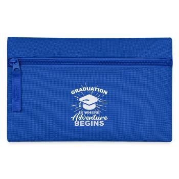 Remise des diplômes cadeau sympa - Trousse - bleu royal - Devant