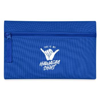 This Is My Hawaiian Shirt Aloha Beach Tropical - Pencil Case - royal blue - Front