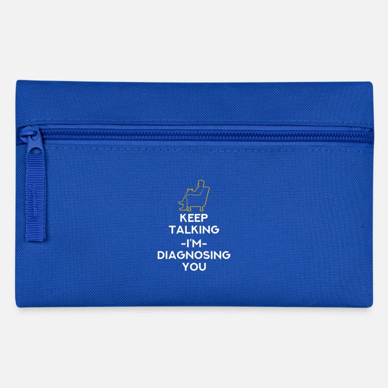 Psychologue psychologue psychologue - Trousse - bleu royal