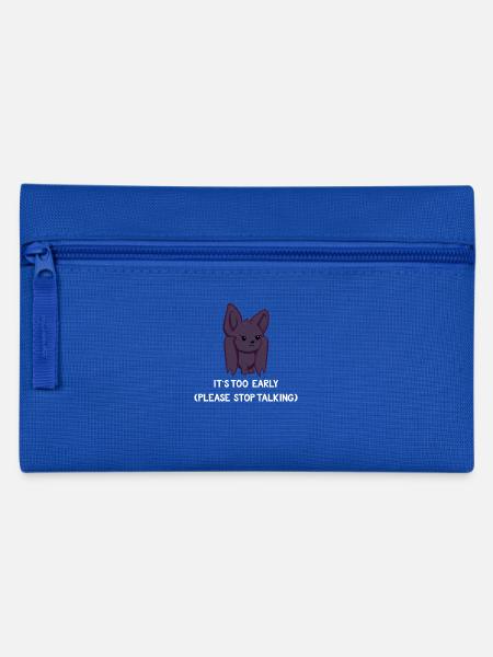 Fledermaus - Fledermaus T-Shirt - Morgenmuffel - Federtasche - Royalblau