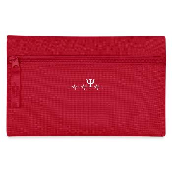 Psych Symbol Herzschlag-T-Shirt Lustiger Psychologe - Federtasche - Rot - Vorne