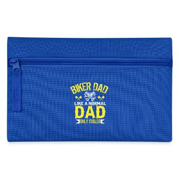 Biker Motorrad - Federtasche - Royalblau - Vorne