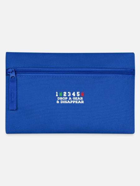 Biker Motorrad - Federtasche - Royalblau