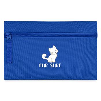 Cat - Cats T-Shirt - Cats - Fur Sure - Pencil Case - royal blue - Front