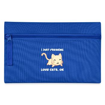 Cat - Cats T-Shirt - Cats - I love Cats - Pencil Case - royal blue - Front