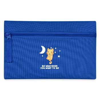 Chat - Chats T-Shirt - Chats - Soyez vous-même - Trousse - bleu royal - Devant