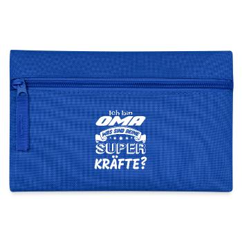 I'm Grandma what are your superpowers? gift - Pencil Case - royal blue - Front