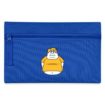 circle ball man fat thick clipart cartoon cartoon lu - Pencil Case - royal blue - Front