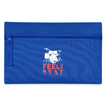 Sentez le battement du batteur cadeau disant - Trousse - bleu royal - Devant
