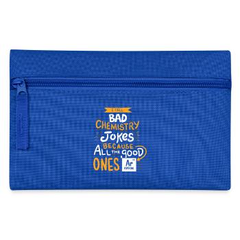 I Tell Bad Chemistry Jokes bcs all the good Argon - Federtasche - Royalblau - Vorne