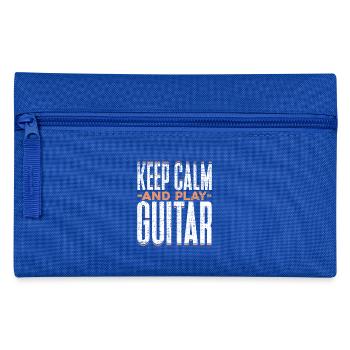 Keep Calm and Play Guitar Say Guitar - Pencil Case - royal blue - Front