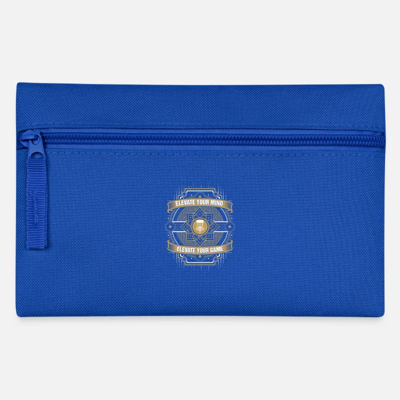 Elevate Your Mind Elevate Your Game Disc Golf - Pencil Case - royal blue