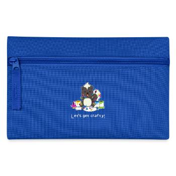 Crafts painter painting drawing picture meadow gift - Pencil Case - royal blue - Front