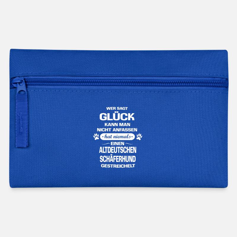 Glück Hund ALTDEUTSCHEN SCHÄFERHUND - Federtasche - Royalblau
