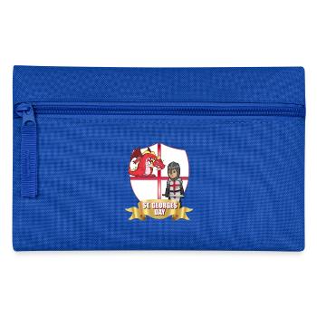 St. Georg Tag Drachenritter - Federtasche - Royalblau - Vorne
