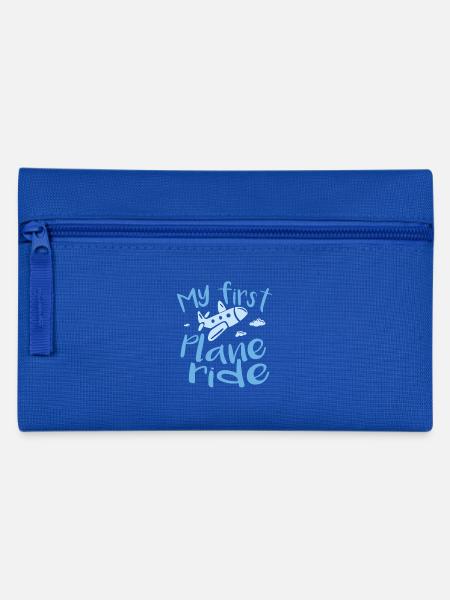 My first plane ride - Federtasche - Royalblau