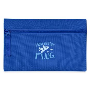 Mein Erster flug - Federtasche - Royalblau - Vorne