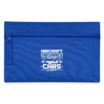 Aircraft mechanic because cars can't fly - Pencil Case - royal blue - Front