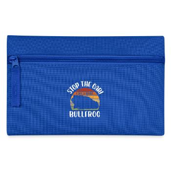 stop the car I see a giant bullfrog Design for a - Pencil Case - royal blue - Front