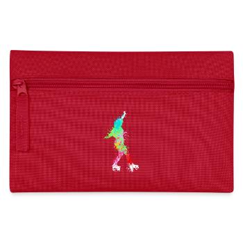 Splash Art rollerblade inline skating - Pencil Case - red - Front