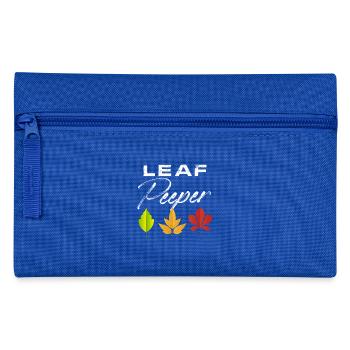 Leaf Peeper Fall Season Peeping Leaves - Pencil Case - royal blue - Front